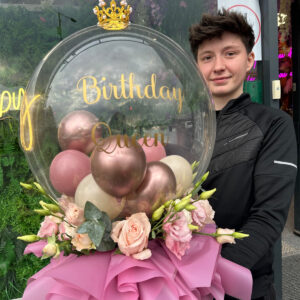 She’s Royal, luxury balloon by Flowers by Kerry Mac for Manchester flower delivery