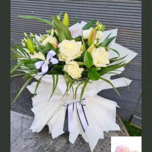 Classic White & Green Selection, luxury birthday flowers by Flowers by Kerry Mac for Manchester flower delivery