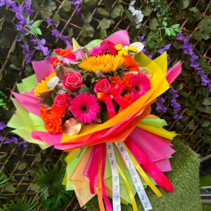 Bright Bold &Vibrant, luxury birthday flowers by Flowers by Kerry Mac for Manchester flower delivery