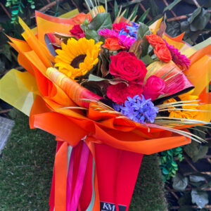 Loud and proud, luxury birthday flowers by Flowers by Kerry Mac for Manchester flower delivery