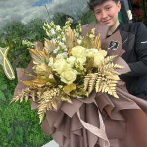 Cookies & Cream, luxury birthday flowers by Flowers by Kerry Mac for Manchester flower delivery