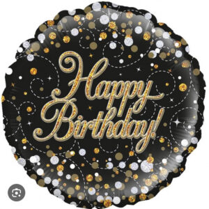 Happy Birthday 227215, luxury balloon by Flowers by Kerry Mac for Manchester flower delivery
