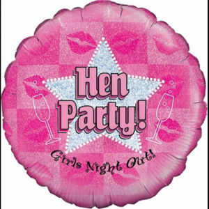 Hen party, luxury balloon by Flowers by Kerry Mac for Manchester flower delivery