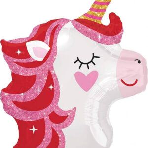 Pink unicorn, luxury balloon by Flowers by Kerry Mac for Manchester flower delivery