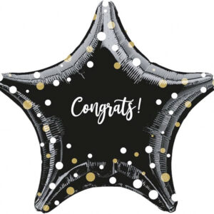 Congrats star, luxury balloon by Flowers by Kerry Mac for Manchester flower delivery
