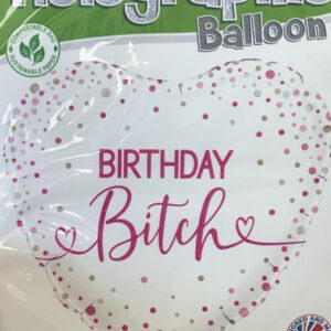Birthday bitch, luxury balloon by Flowers by Kerry Mac for Manchester flower delivery