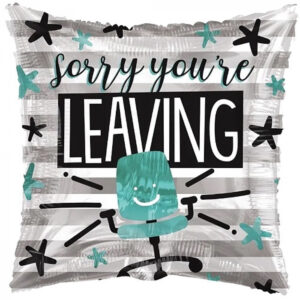 Sorry you’re leaving, luxury balloon by Flowers by Kerry Mac for Manchester flower delivery