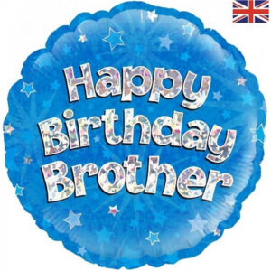 Happy birthday brother, luxury balloon by Flowers by Kerry Mac for Manchester flower delivery