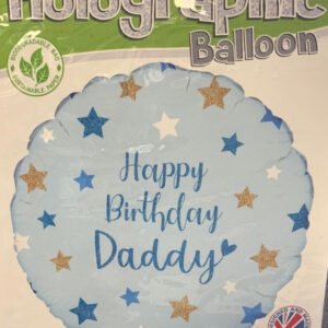 Happy birthday daddy, luxury balloon by Flowers by Kerry Mac for Manchester flower delivery