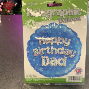 Happy birthday dad, luxury balloon by Flowers by Kerry Mac for Manchester flower delivery