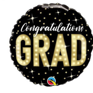 Congratulations grad, luxury balloon by Flowers by Kerry Mac for Manchester flower delivery