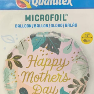 Happy Mother’s Day leafy, luxury balloon by Flowers by Kerry Mac for Manchester flower delivery