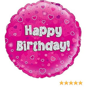 Happy birthday, luxury balloon by Flowers by Kerry Mac for Manchester flower delivery
