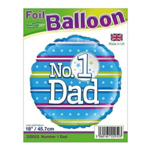 No1 dad, luxury balloon by Flowers by Kerry Mac for Manchester flower delivery