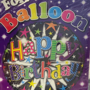 Happy birthday colourful, luxury balloon by Flowers by Kerry Mac for Manchester flower delivery