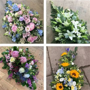 Funeral Spray made With the Finest Flowers, a handcrafted funeral flowers by Flowers by Kerry Mac Manchester florist