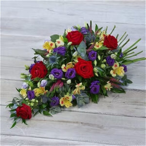 Woodland spray, a handcrafted funeral flowers by Flowers by Kerry Mac Manchester florist