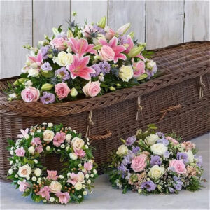 The Pastel Collection, a handcrafted funeral & sympathy by Flowers by Kerry Mac Manchester florist