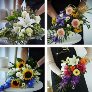 Florist choice funeral sheaf, a handcrafted funeral & sympathy by Flowers by Kerry Mac Manchester florist