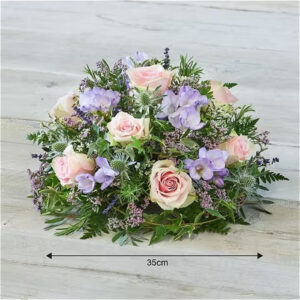 Rose and freesia posy, a handcrafted funeral flowers by Flowers by Kerry Mac Manchester florist