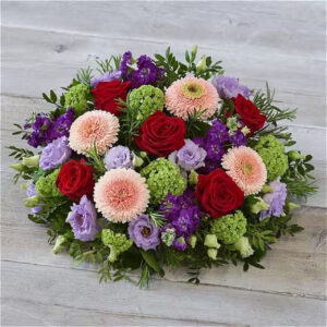 Rose and Germini Posy, a handcrafted funeral flowers by Flowers by Kerry Mac Manchester florist