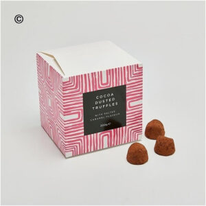Cocoa Dusted Truffles with Salted Caramel Flavour, luxury anniversary flowers by Flowers by Kerry Mac for Manchester flower delivery