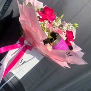 Pink Elegance, luxury anniversary flowers by Flowers by Kerry Mac for Manchester flower delivery