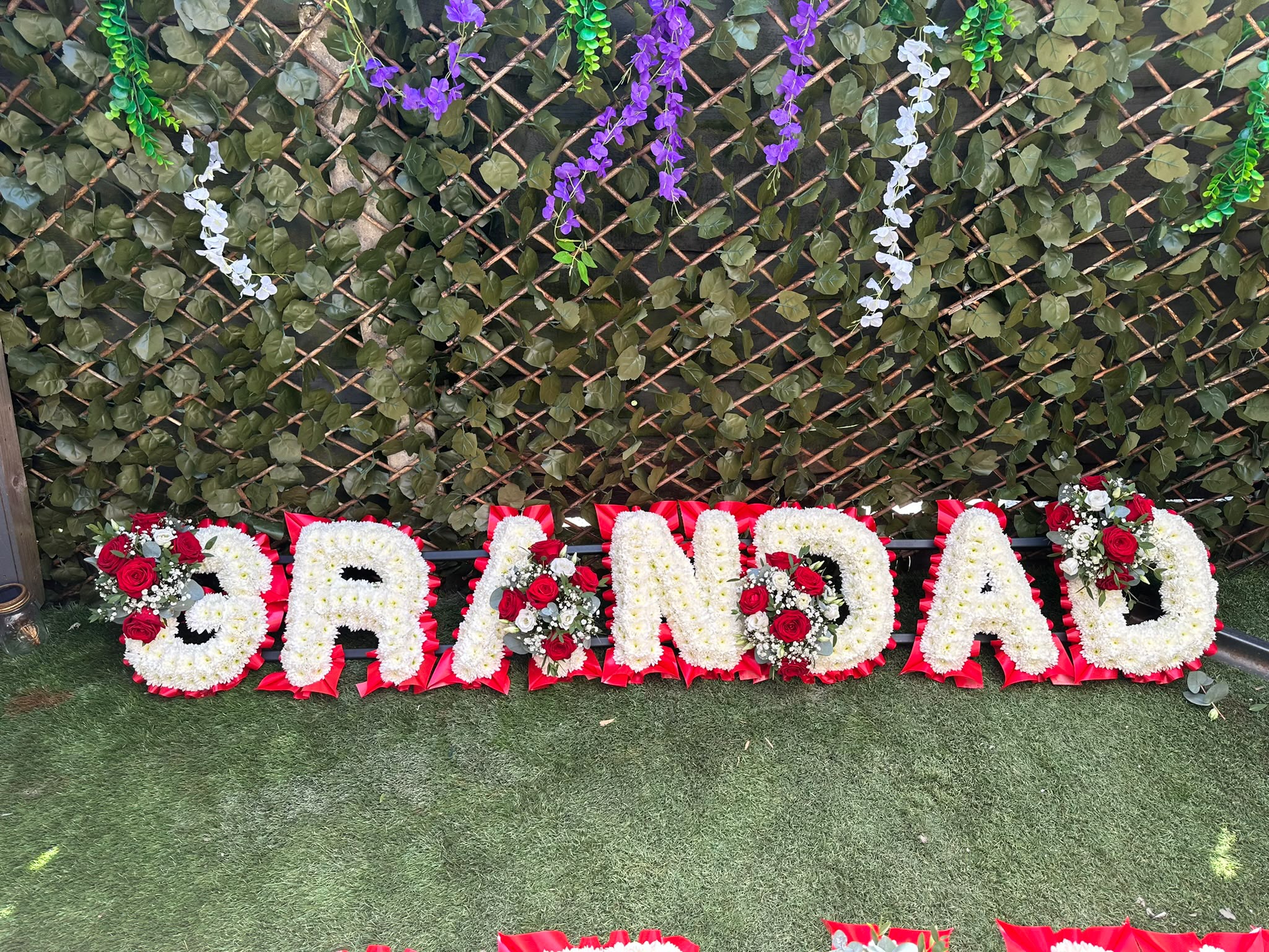 GRANDAD Based Funeral Letters — Flowers by Kerry Mac